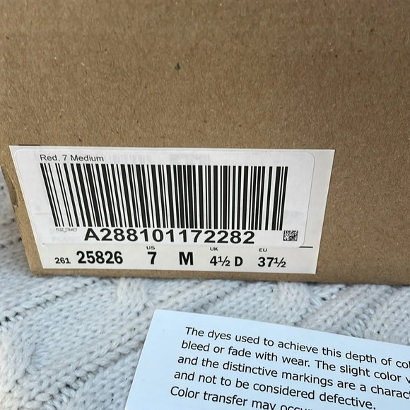 NIB Clarks red suede leather espadrilles sz 7. Azella Theoni Soft cushion soles. - Picture 2 of 10